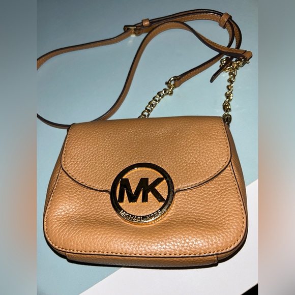 Michael Kors Brown and Gold Crossbody Bag - Picture 2 of 16